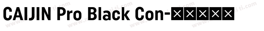 CAIJIN Pro Black Con字体转换